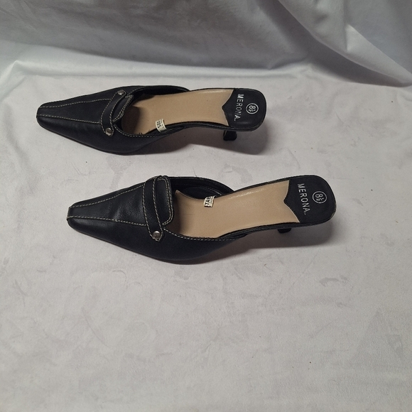 Merona slip on heels size 8.5 - Picture 3 of 6